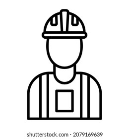 Construction Worker icon vector image. Can also be used for web apps, mobile apps and print media.