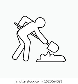 
Construction Worker Icon - Vector, Sign and Symbol for Design, Presentation, Website or Apps Elements.