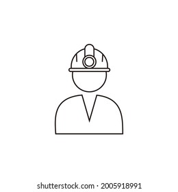 construction worker icon vector symbol illustration