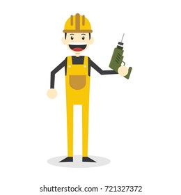Construction worker illustration 