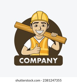 Design des Bauarbeiterlogo