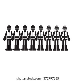 Construction Worker People Icon Illustration design