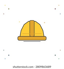 Construction worker safety hard hat