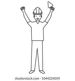 construction worker with spatula avatar