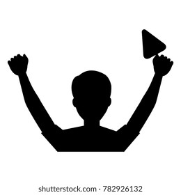 construction worker with spatula avatar