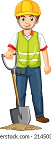 Construction Worker Uniform Illustration Stock Vector (Royalty Free ...