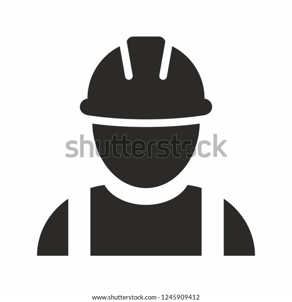 Construction worker vector\
icon