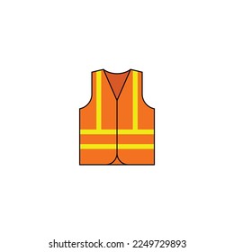 Construction worker vest vector graphics