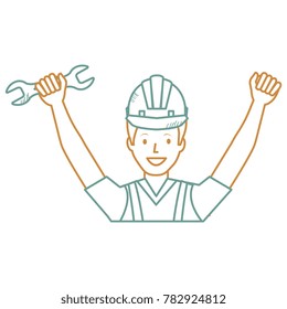 construction worker with wrench avatar