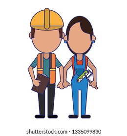 Construction workers avatars