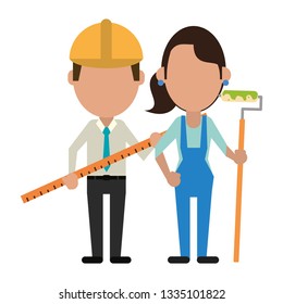 Construction workers avatars