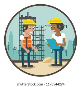 Construction workers cartoons