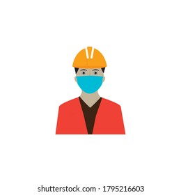 
Icono de diseño de trabajadores de construcción