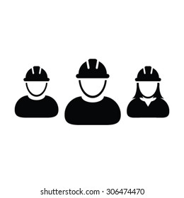 Construction Workers Icon - Vector