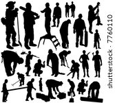 construction workers vector