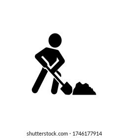 la construcción funciona como icono de fondo de círculo, aislado en fondo blanco.