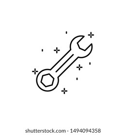 Construction, wrench icon. Element of construction icon