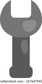 Construction wrench, illustration, vector on a white background.