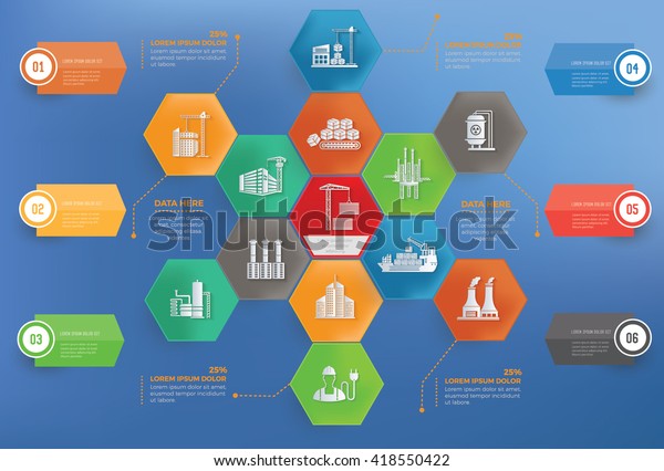 Construction,industry concept info\
graphic design on blue\
background,vector
