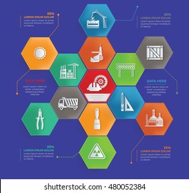 
Construction,Industry info graphic design,vector