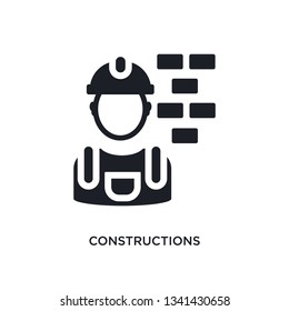 constructions isolated icon. simple element illustration from construction concept icons. constructions editable logo sign symbol design on white background. can be use for web and mobile