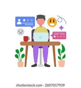 Constructive Criticism Handling Vector Illustration