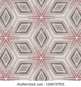 Constructive geometric pattern in shades of brown colors. Emotional design with development of prospects.