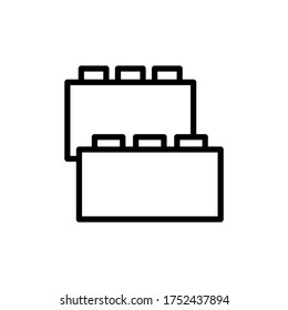 Constructor, toy icon. Simple line, outline vector elements of kindergarten icons for ui and ux, website or mobile application