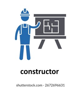  constructor Vector Icono que puede modificar o editar fácilmente

