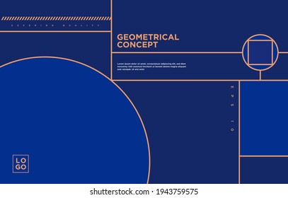 Constructural geometric layout design for catalog, brochure, presentation, website, book cover, flyer, banner, poster etc… Vector EPS
