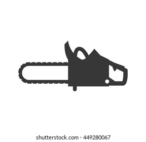 Constuction and repair concept represented by saw tool icon. isolated and flat illustration 
