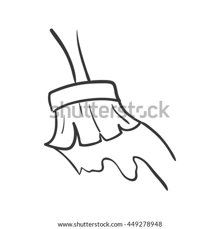 Constuction and repair concept represented by paint brush tool icon. isolated and flat illustration 