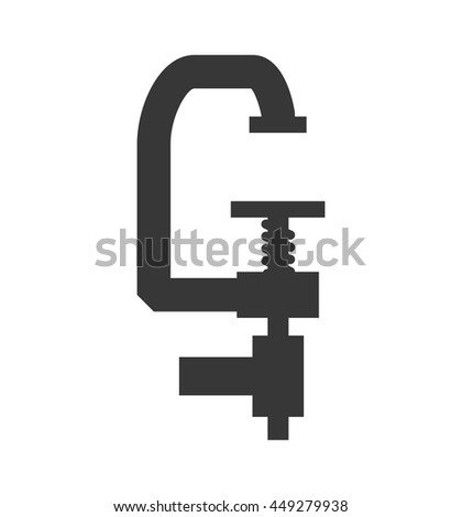 Constuction and repair concept represented by tool icon. isolated and flat illustration 