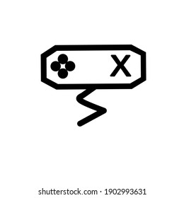 Icono de consumir juego con fondo blanco