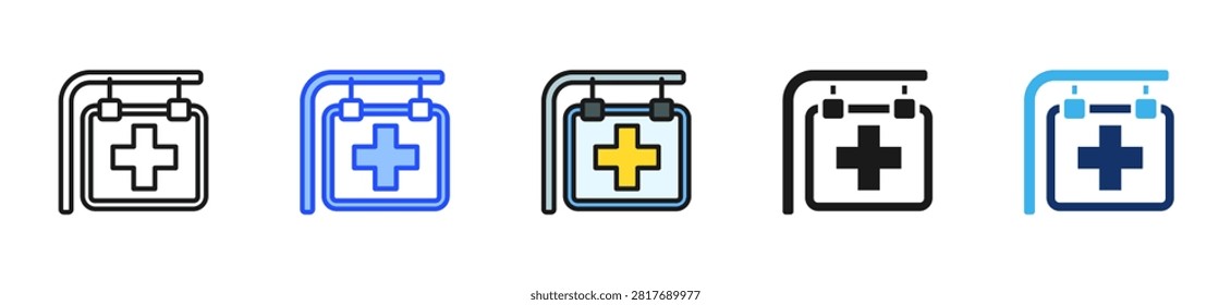 Consult Board Icon Collection With Multiple Styles
