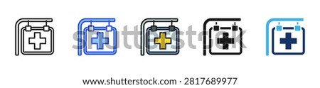 Consult Board Icon Collection With Multiple Styles