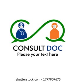 Consulte la ilustración de la plantilla del logotipo de doc. adecuado para uso médico