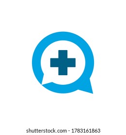 consult doctor logo , medical chat logo