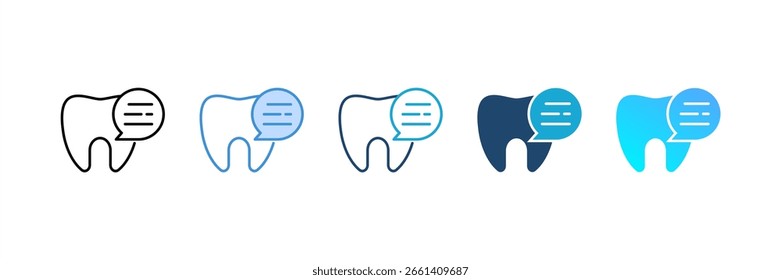 Consult icon set multiple style collection