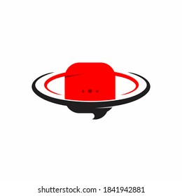 Consultar diseños de logotipo vectorial, plantilla de logotipo de Consulting Place, logotipo de Talk Plantilla ilustración de stock