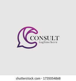 consultar el vector de icono de logotipo aislado