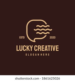 Consult logo retro vintage vector template, Communication Chat logo