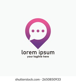 modelo de design de logotipo de ponto de consulta, ícone do call center logotipos, ícone de negócios
