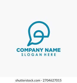 consult simple logo concepts vector, communication icon design template
