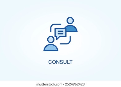 Consult vector or logo sign symbol illustration