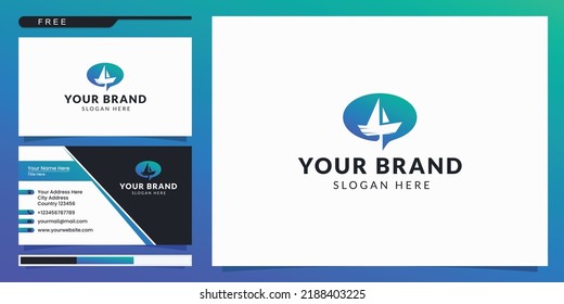 Consultancy and management services to vessels logo design. Steering hand wheel ship consulting vector design