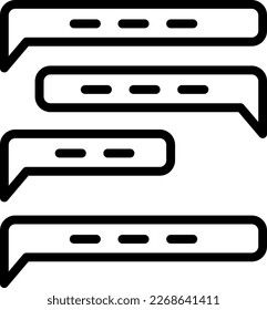 Consultant Business People Icons with black outline style