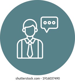 Consultant, customer, support icon vector image. Can also be used for seo and web. Suitable for use on web apps, mobile apps and print media.