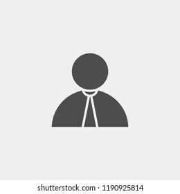 Consultant flat vector icon. User flat vector icon