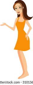 consultant girl - vector